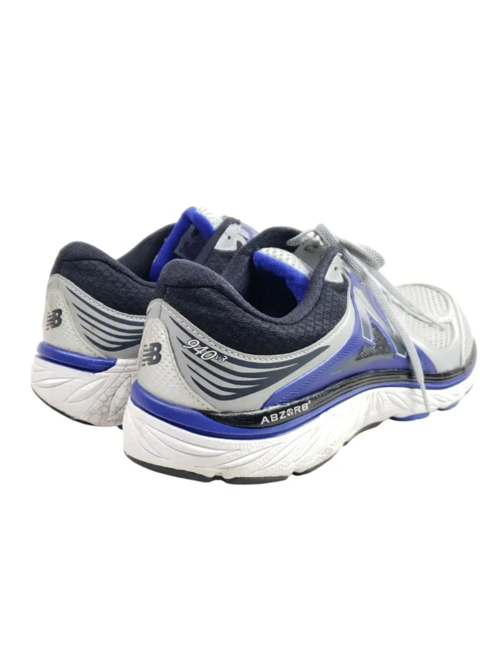 New Balance 940v3 Mens Size 12.5 2E Wide Running Shoes Gray/Blue